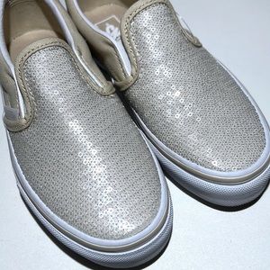 NEW! Vans Sequin Slip on - girls size 1